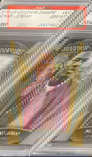 2015 Upper Deck UD Goodwin Champions 23 Michael Jordan PSA 10 Gem Mint