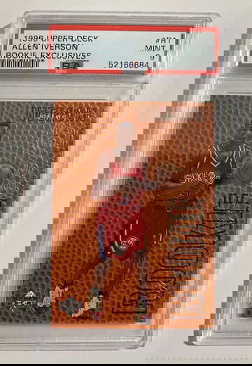1996 Upper Deck Rookie Exclusive #R1 Allen Iverson PSA 9