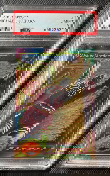 1993 Topps Finest #1 Michael Jordan PSA 9 MINT *ICONIC CARD* Chicago Bulls GOAT