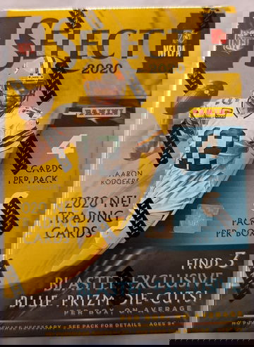 2020 Select Football Blaster Box - Blue Prizm Die-cut