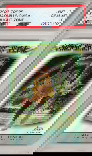 2003 Topps Highlight Zone #HZ-2 Shaquille O'Neal PSA 10