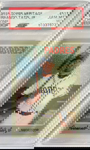2019 Topps Heritage Chrome Fernando Tatis Jr. Rookie RC PSA 10 #/999