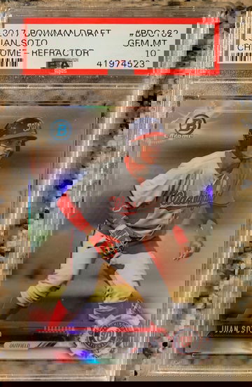 2017 Bowman Draft Juan Soto Chrome Refractor PSA 10