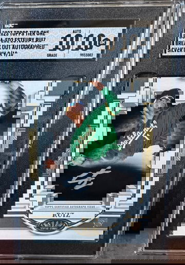 Esteury Ruiz 2023 Topps Tier One Auto Silver Ink /10 RC SGC 10/10 Gem Athletics