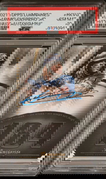 2021 Topps Luminaries Vladimir Guerrero Jr auto /15 PSA 10