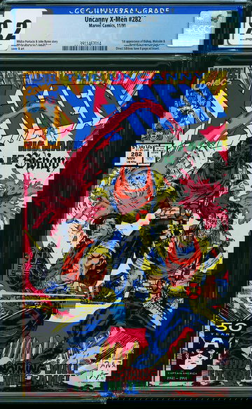 X-MEN #282, CGC 9.2 NM- -- 1st appearance of Bishop.