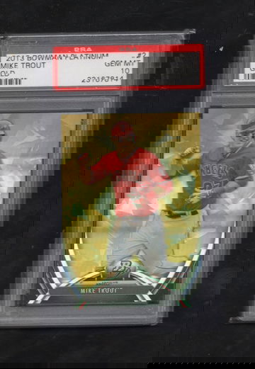 2013 Bowman Platinum #2 Mike Trout Gold PSA 10 GEM MINT