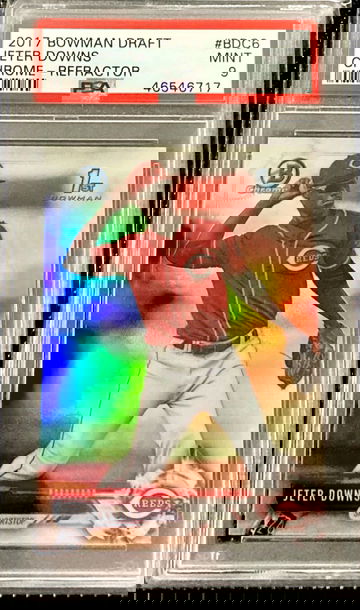 Jeter Downs 2017 Bowman Draft Chrome Refractor Rookie RC #BDC6 PSA 9 MINT Cincinnati Reds