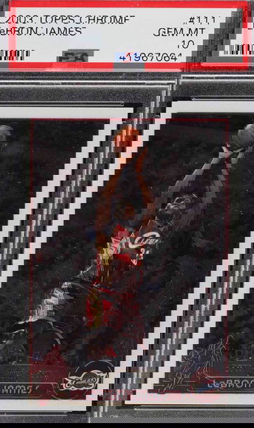 2003 Topps Chrome LeBron James #111 PSA 10 Gem Mint (ships from PWCC)