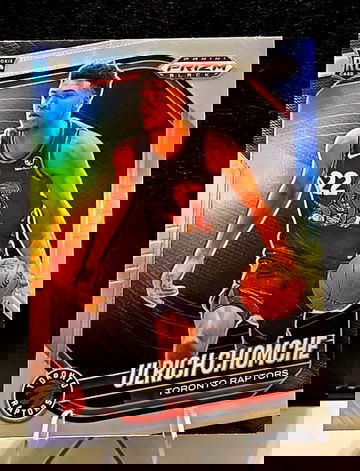 2024-25 Panini Prizm Black  Ulrich Chomche  RC  Silver Prizm  Toronto Raptors  Rookie