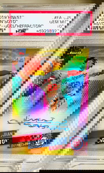 2019 Topps Finest Juan Soto Gold Auto