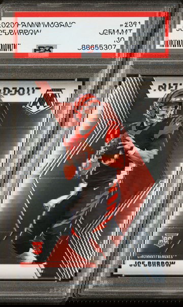 2020 Joe Burrow Mosaic NFL Debut 261 Rookie RC PSA 10 Gem Mint