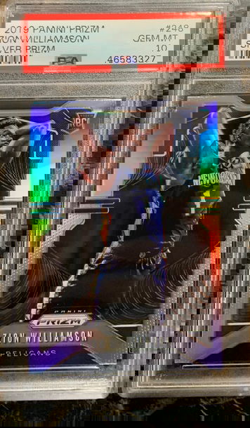 2019 Zion Williamson Silver Prizm #248 gem mt 10