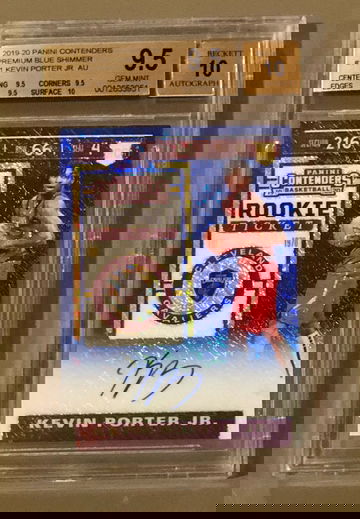 2019-20 Contenders Blue Shimmer Kevin Porter Jr