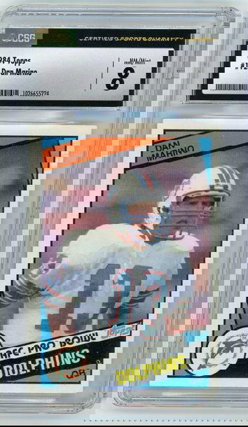 DAN MARINO 1984 Topps Rc #123 CSG 8