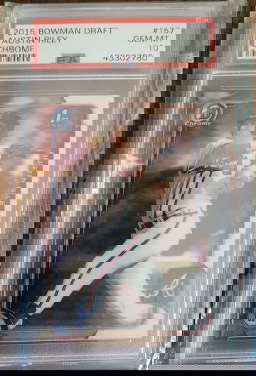 2015 bowman draft austin riley chrome