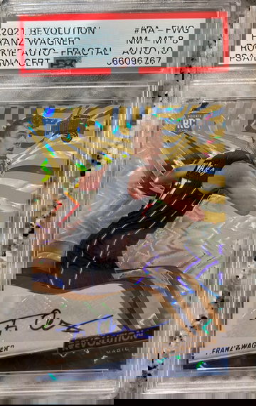 2021 Panini Revolution Franz Wagner Fractal Auto PSA 8 /100