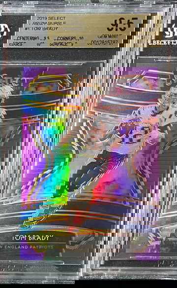 2019 Select Concourse Tom Brady Purple /75 BGS 9.5 with two 10s