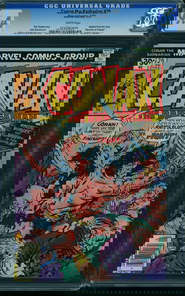 CONAN THE BARBARIAN #70, CGC 9.4 NM