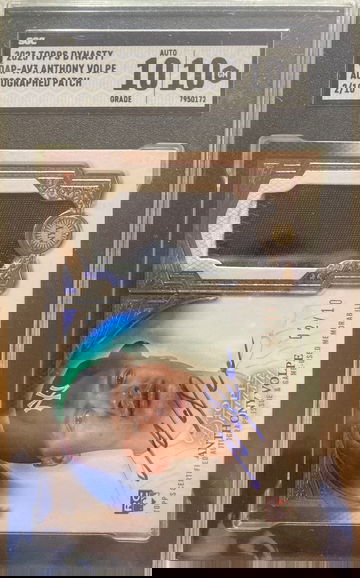 2023 Topps Dynasty SGC 10 Anthony Volpe /10 RPA Rookie Card Patch Auto