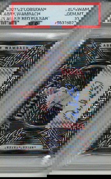 2021 PANINI OBSIDIAN L/S AUTO E/E RED PULSAR ABBY WAMBACH /44 PSA 10