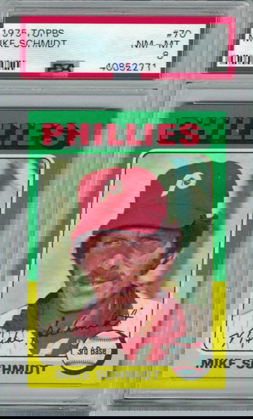 1975 Topps Mike Schmidt HOF (3rd Year Card) PSA 8 Nm-Mt