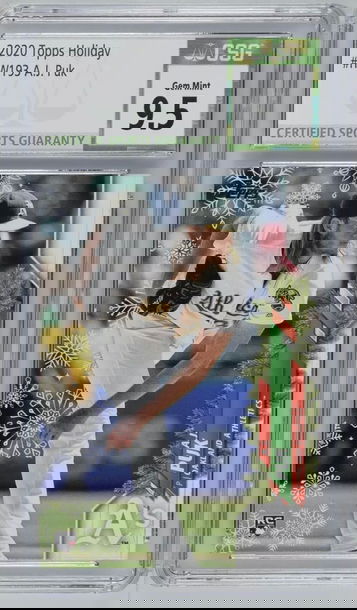 	 2020 Topps Holiday A.J. Puk RC Oakland Athletics A's #HW193 CSG Gem Mint 9.5