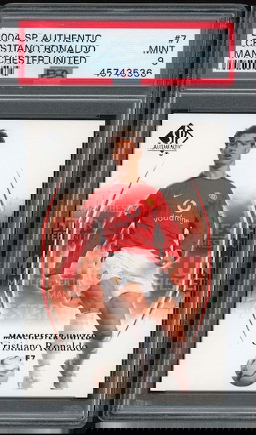 2004 SP Authentic Cristiano Ronaldo #7 PSA 9