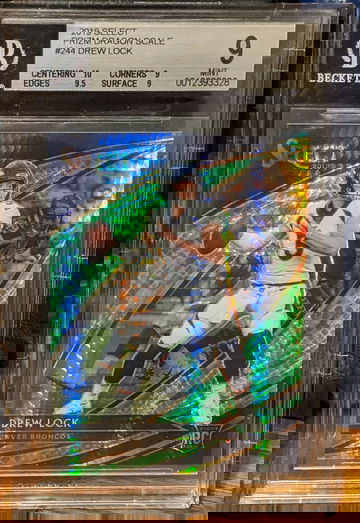 Drew Lock 2019 Select Field Level Dragon Scales BGS 9