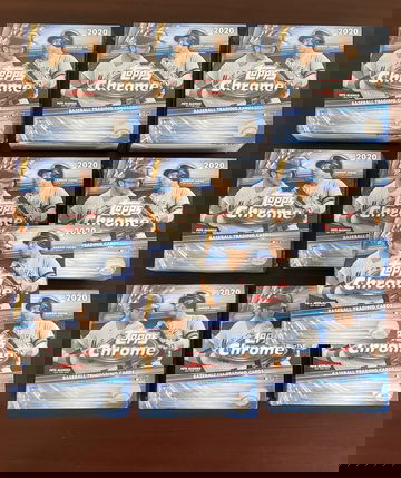 2020 Topps Chrome Mega box lot of 10 sealed