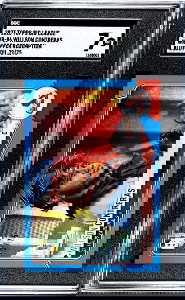 2023 Topps Big League #WR-86 Willson Contreras Wrapper Redemption /75 SGC 7