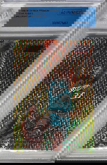 1998-99 Skybox Premium Star Rubies Grant Hill #40 BGS authentic 