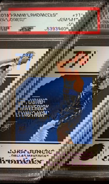 2018 Panini Chronicles Luka Doncic Pink parallel PSA 10