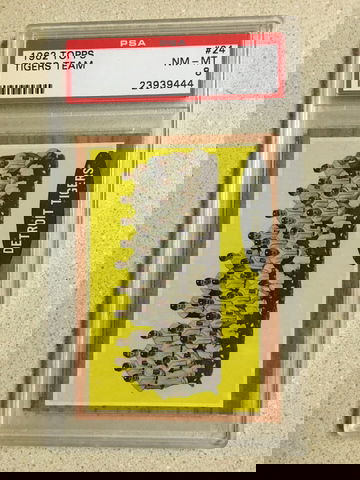 1962 Topps #24 Tigers Team PSA 8 NM-MT JIM BUNNING AL KALINE HOF