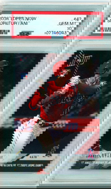 2018 Topps Now #42 Shohei Ohtani PSA 10 GEM MINT!