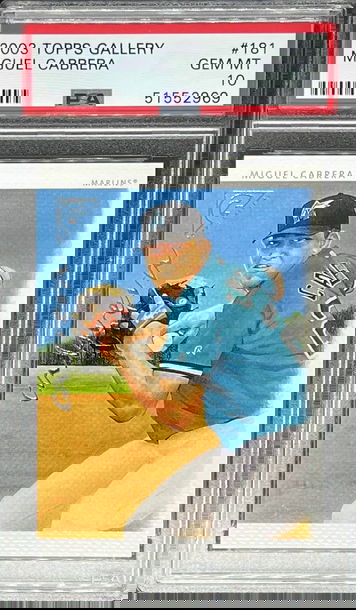 2003 Topps Gallery #181 Miguel Cabrera PSA 10