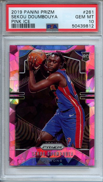 2019 Prizm Sekou Doumbouya Pink Ice PSA 10