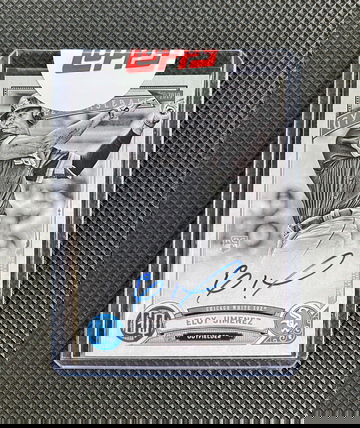 2019 Topps Gypsy Queen Eloy Jimenez /50 Black and White Auto RC ROOKIE #GQA-EJ