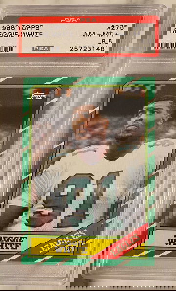 1986 Topps Reggie White PSA 8.5 Near-Mint - Mint + plus