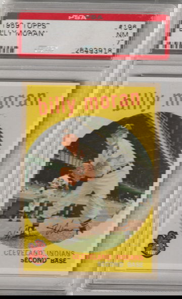 1959 Topps #196, Billy Moran PSA 7 (Near Mint)