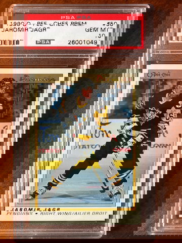 1990 opc premier jaromir jagr psa 10 rookie