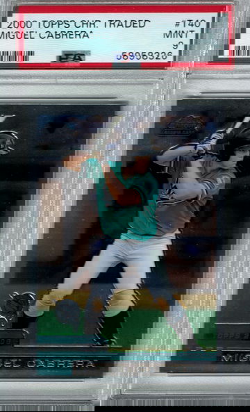 2000 Topps Chrome Traded Miguel Cabrera #T40 PSA 9