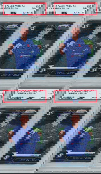 Christian Pulisic 2019 Prizm EPL Base LOT OF 4