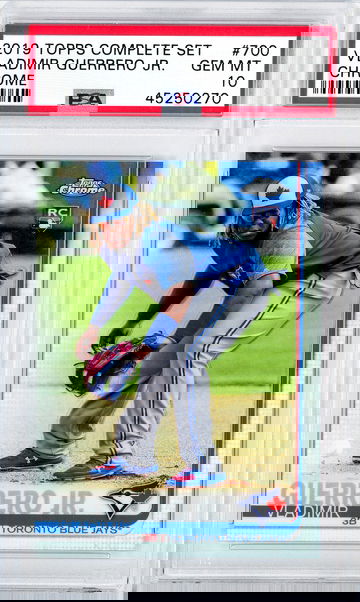 2019 Topps Chrome Complete Set Vladimir Guerrero Jr Refractor PSA 10