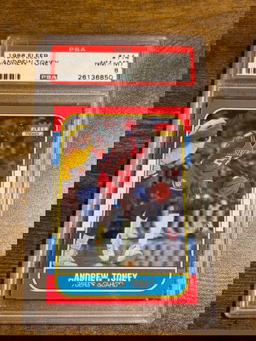 1986 Fleer Andrew Toney RC PSA 8 Philadelphia 76ers