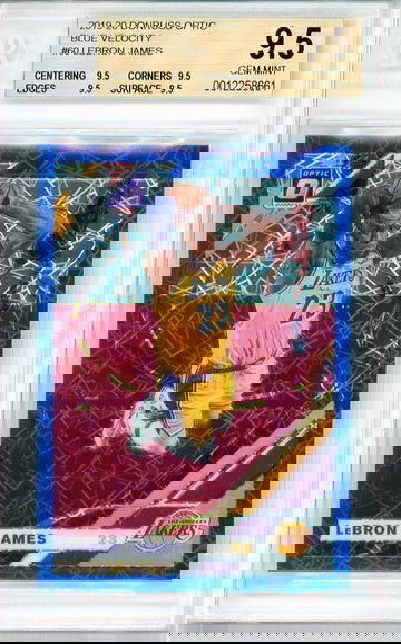 Lebron James 19-20 Optic Blue Velocity True Gem 9.5