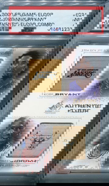 2000 SP Game Floor C24 Kobe Bryant Michael Jordan PSA 7