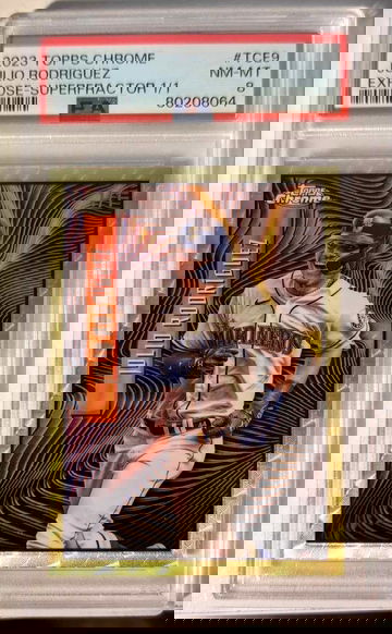 2023 Topps Chrome Julio Rodriguez Expose Superfractor 1/1 PSA 8 NM-MT