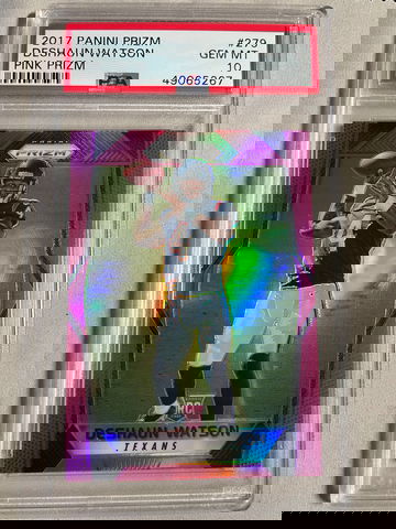 2017 Panini Prizm Pink Prizms Deshaun Watson PSA 10 Pop 29