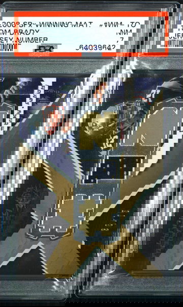 2008 Tom Brady SPx Winning Materials #'d /75